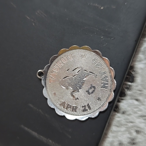 Sterling Silver Taurus charm pendant - Picture 1 of 3